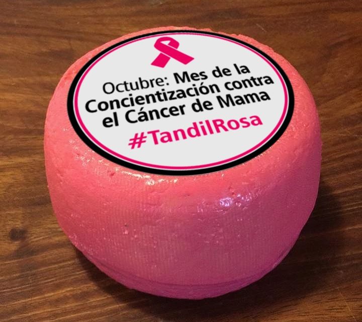 <span style='color:#e57026;font-size:15px;'>Por el mes del cáncer de mama</span><br/><span></span><p/>Los quesos de Tandil se pintan de rosa