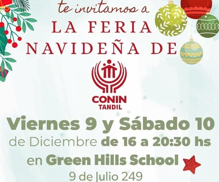 <span style='color:#e57026;font-size:15px;'>Tradicional actividad</span><br/><span></span><p/>La Feria Navideña de Conin Tandil será el 9 y 10 de diciembre